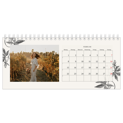 Tischkalender — Tinte und Efeu [Februar]