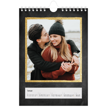 Fotokalender A5 — Glitzernder Rahmen