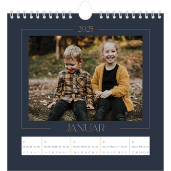 Fotokalender Quadratisch — Preußisch Blau