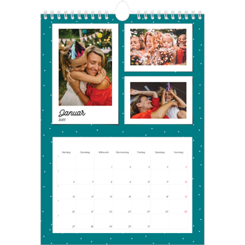 Fotokalender A4 — Bunte Retro-Bilder