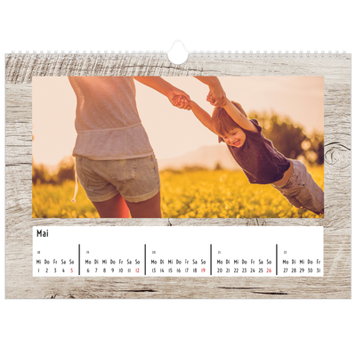 Fotokalender A3 — Holzhintergründe [deckblatt]