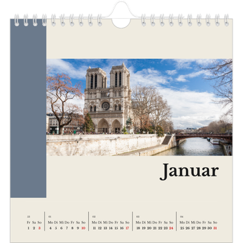 Fotokalender Quadratisch — Sehenswürdigkeiten der Welt
