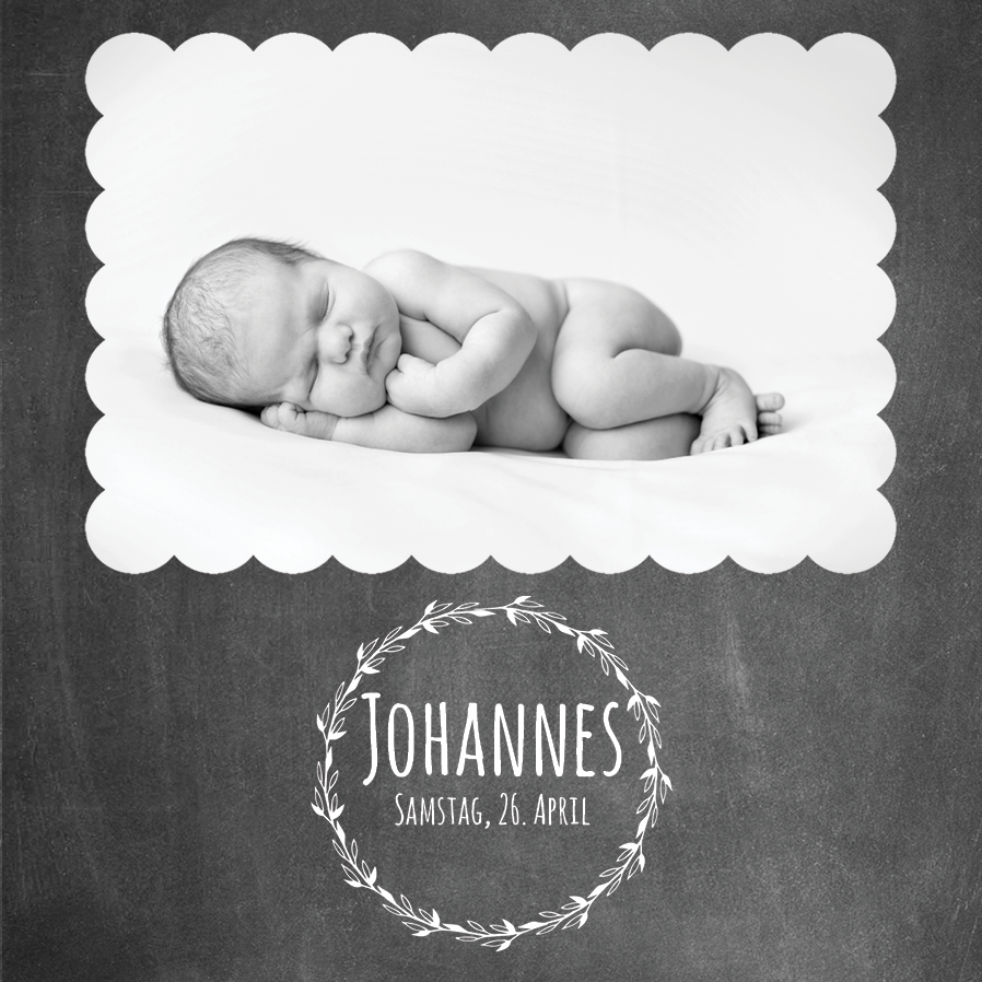 Einladungskarten — Ankündigung Kreidetafel