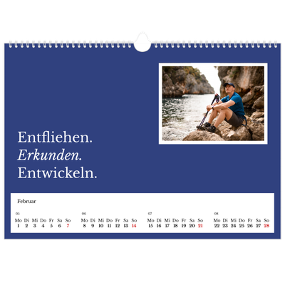 Fotokalender A3 — Redaktionelle Erde [Februar]