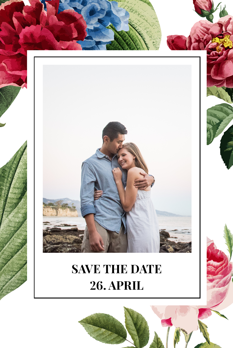 Save the date — Vintage Blumen