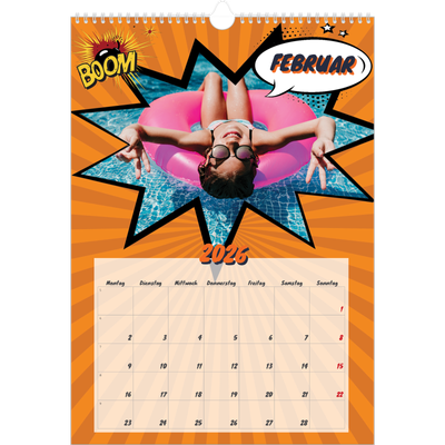 A3 Jahreskalender — Comic-Buch [Februar]