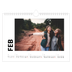 Fotokalender A4 — Datum groß [Februar]