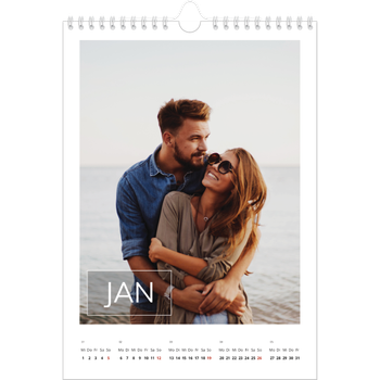 Fotokalender A4 — Datumsfeld-Overlay