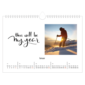 Fotokalender A4 — Zitate