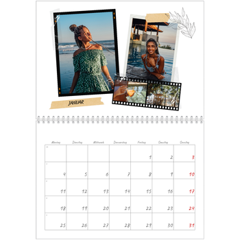 Fotokalender A4 doppelt — Scrapbook-Flair