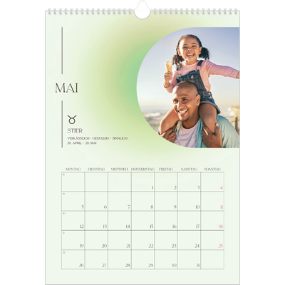 A3 Jahreskalender — Astrologie Farbverlauf [deckblatt]