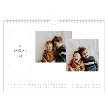 Fotokalender A4 — Große Pläne