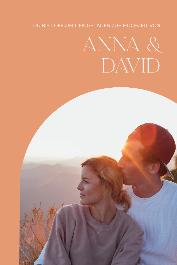 Einladungskarten — Ein Hauch von Pfirsich