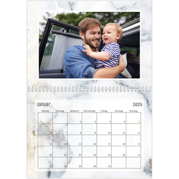 Fotokalender A4 doppelt — Mamor Hintergünde