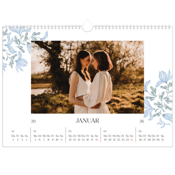Fotokalender A3 — Elegante Blumen