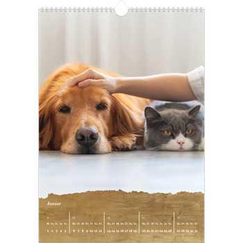 Fotokalender A3 — Blattgold