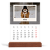 Tischkalender mit Holzfuß Hochformat  — Die Porträtaufnahme [Marsch]