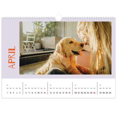 Fotokalender A3 — Farbenfroh wie du [April]
