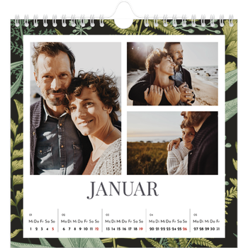 Fotokalender Quadratisch — Blumiger Hintergrund
