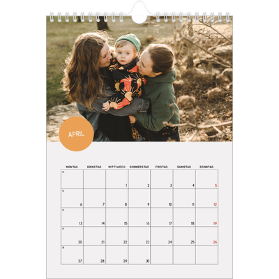 Fotokalender A4 (20 x 30 cm) — Fotosticker [April]
