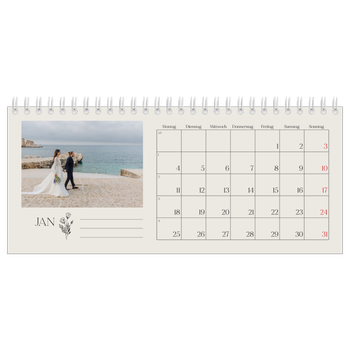 Tischkalender — Blühende Initialen
