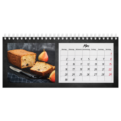Tischkalender — Kreidetafel-Stil [Marsch]