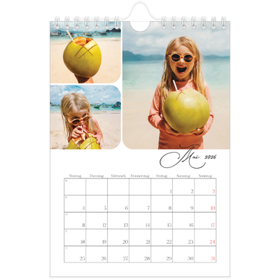 Fotokalender A5 — Schrift und Schnappschüsse [deckblatt]