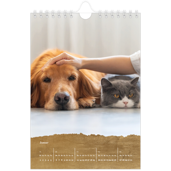 Fotokalender A5 — Blattgold