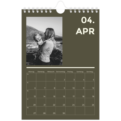Fotokalender A5 — Modern und kräftig [April]