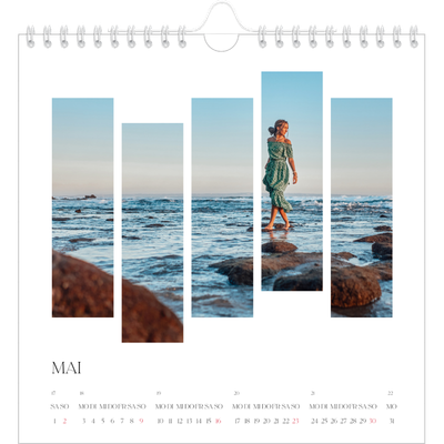 Jahreskalender Quadratisch — Reisemosaike [Mai]