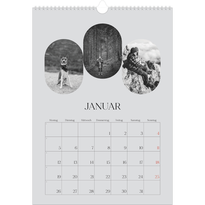 A3 Jahreskalender — Abenteuer-Route [Januar]