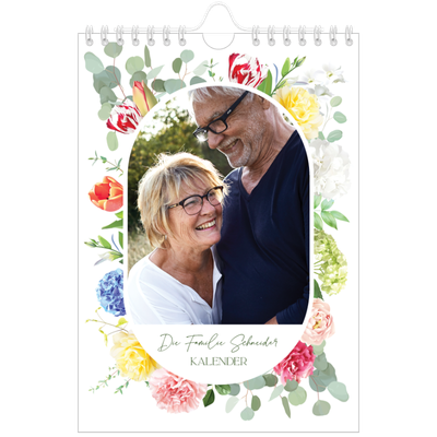 Fotokalender A5 — Klassisch geblümt [deckblatt]