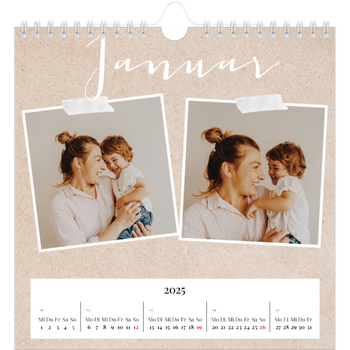 Fotokalender Quadratisch — Scrapbook Kalender