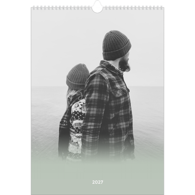 A3 Jahreskalender — Zartgrüner Farbverlauf [deckblatt]