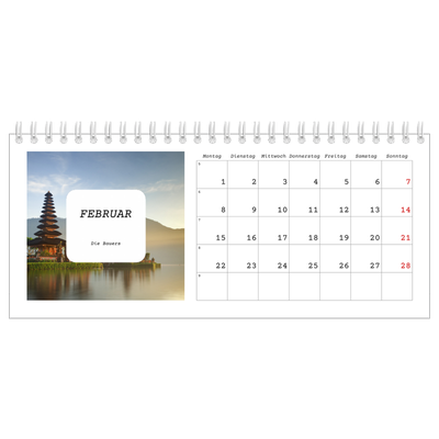 Tischkalender — Die ganze Geschichte [Februar]