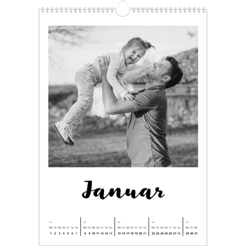 Fotokalender A3 — Handgeschrieben