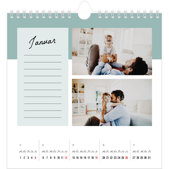 Fotokalender Quadratisch — Listen Kalender