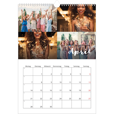 A3 Jahreskalender — Monat [April]