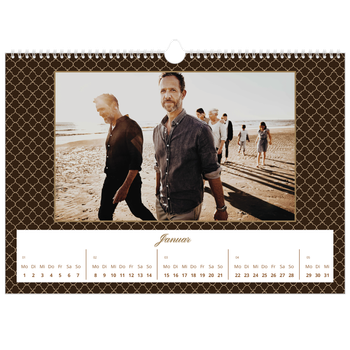 Fotokalender A3 — Vintage Schwarz-Weiß
