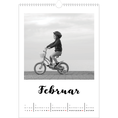 Fotokalender A4 (20 x 30 cm) — Handgeschrieben [Februar]