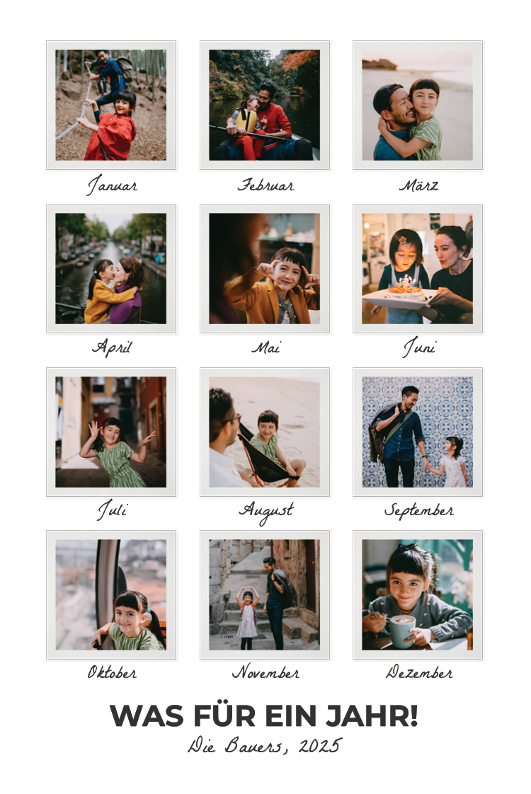 Fotokarten — Ein Jahr in Fotos