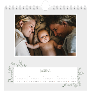 Fotokalender Quadratisch — Zart geblümt
