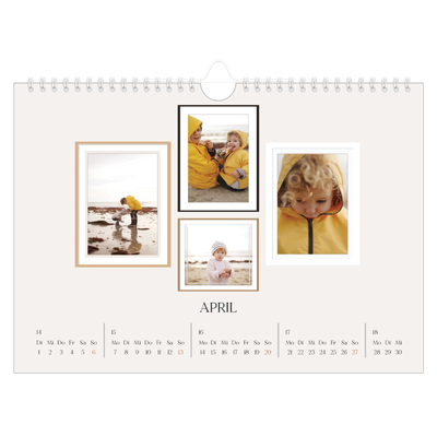 Fotokalender A4 — Fotowand [April]