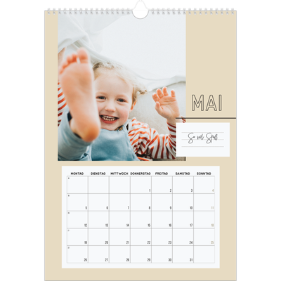 A3 Jahreskalender — Notizkalender [Mai]