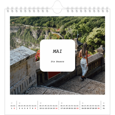 Jahreskalender Quadratisch — Die ganze Geschichte [Mai]