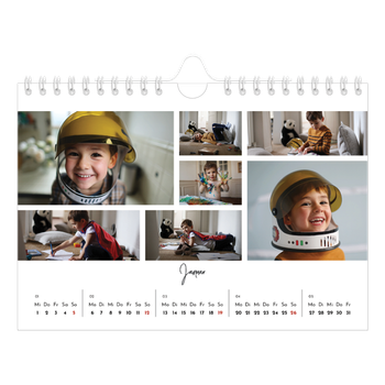 Fotokalender A5 — Fotoarrangement