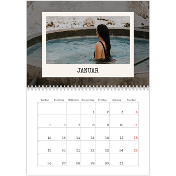Fotokalender A4 doppelt — Die Porträtaufnahme