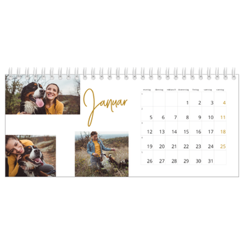 Tischkalender — Goldstift