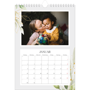 Fotokalender A4 — Floraler Akzent