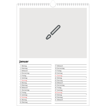 Fotokalender A3 — Gestalte deine eigenen Produkte